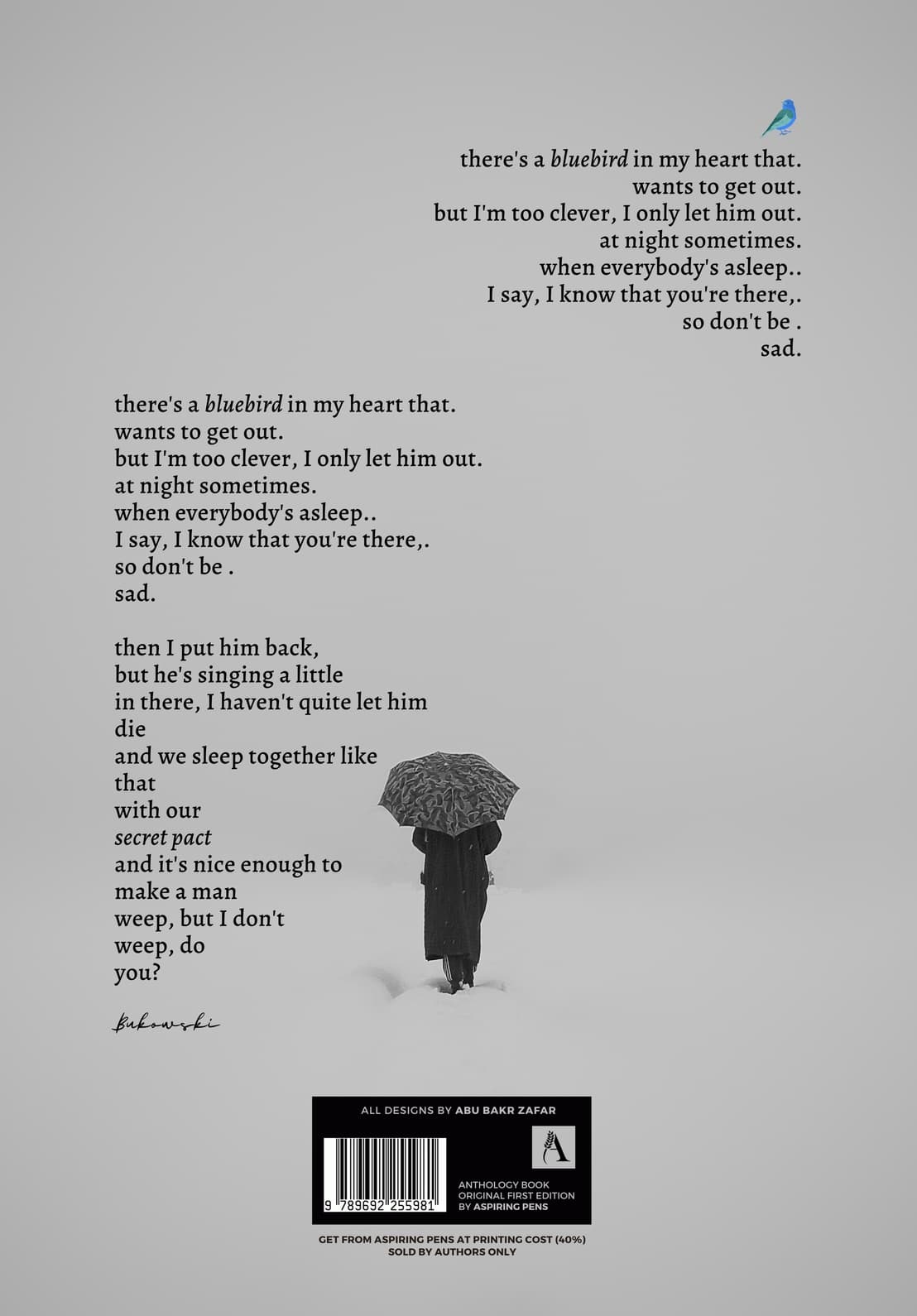 Blue bird in my heart — back cover