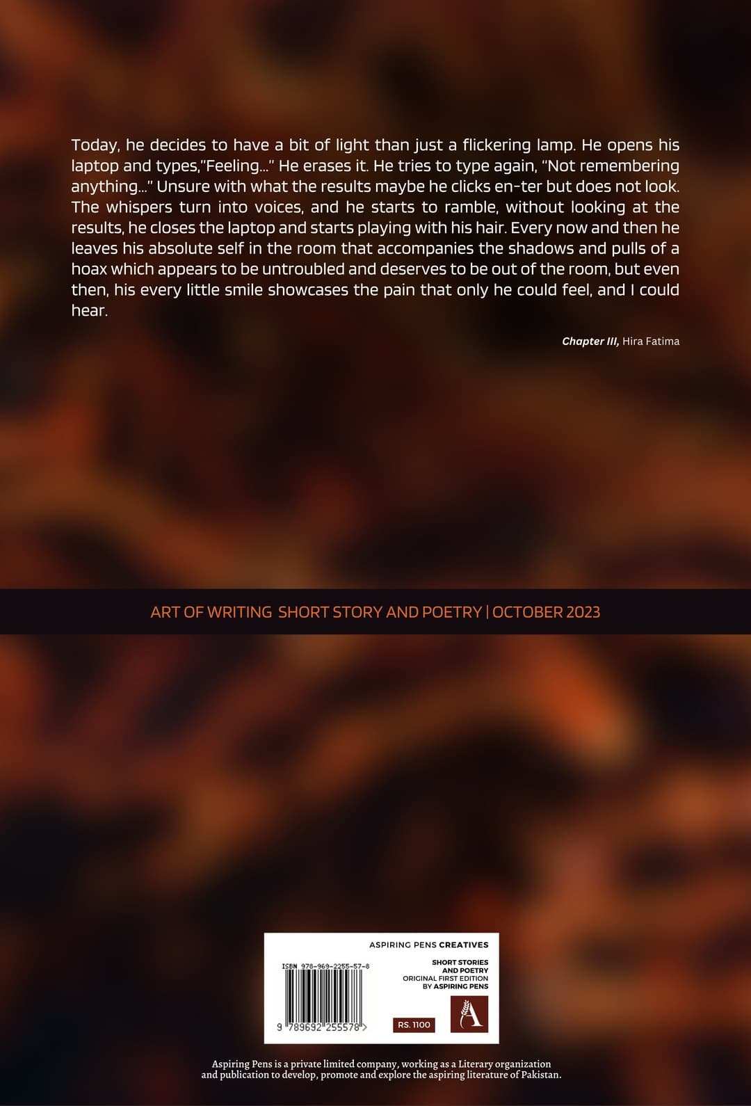 Fetching Volcanoes - back cover