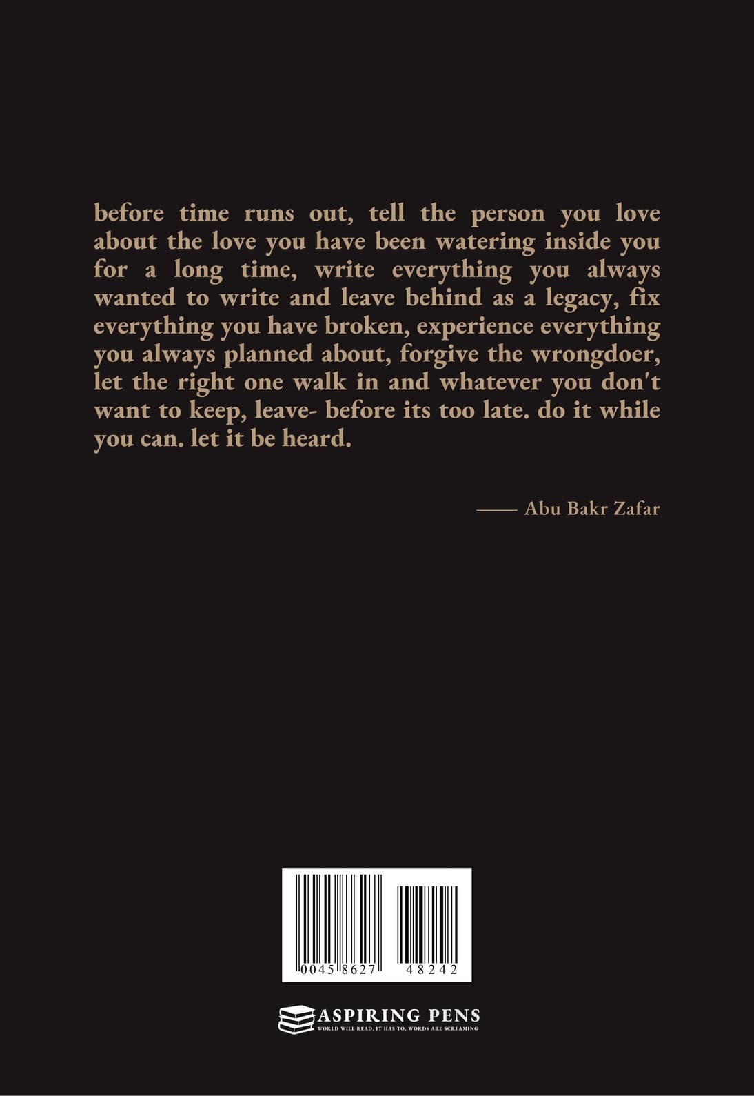 Before its Too Late II - back cover