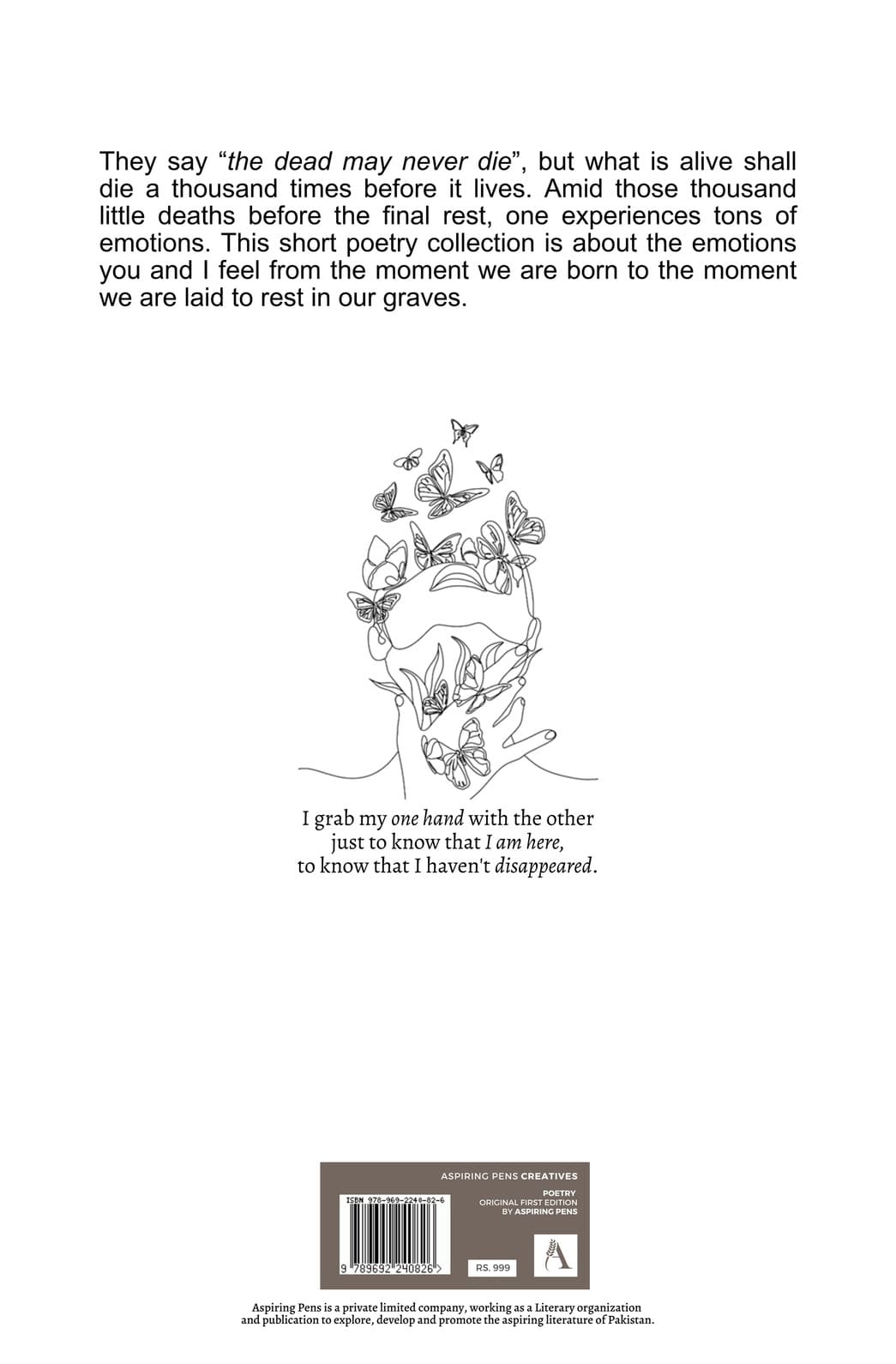 I know you from a dream by Abdullah Khan — back cover